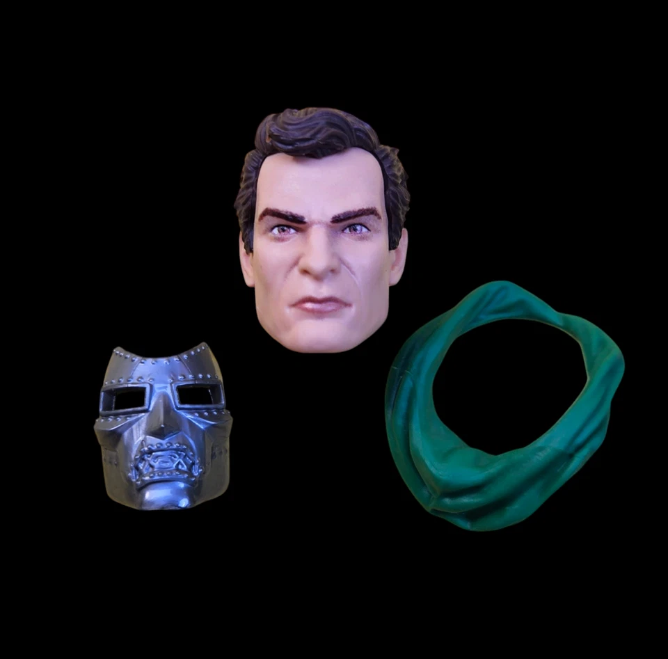 MARVEL LEGENDS DOCTOR DOOM CABEZA MÁSCARA CAPUCHA PARA KITBASH PERSONALIZADO FIGURA GUERRAS SECRETAS Foto 3 de 4