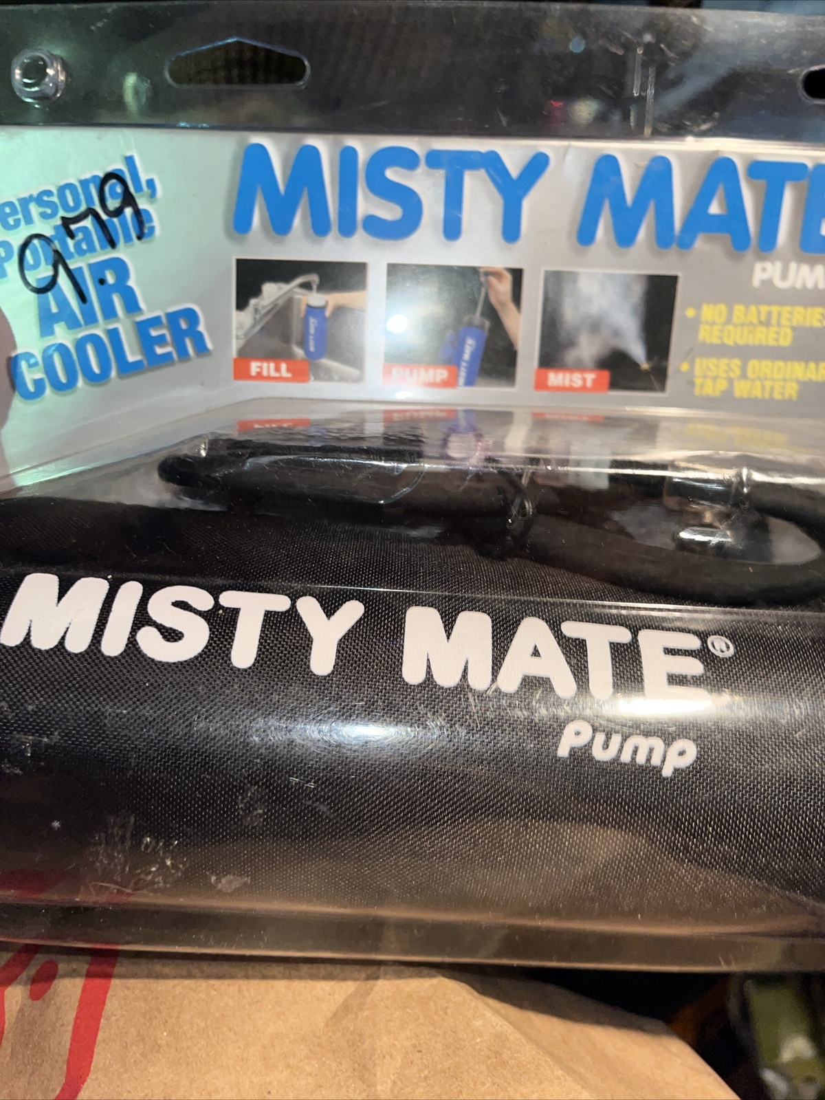 Vintage Misty Mate Pump Personal Portable Air Cooler Mister With Belt