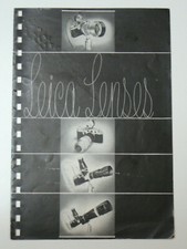 2 Binder Brochures LEICA LENSES Leitz 1356-D 15 pages and Leica IIIg 1427-R