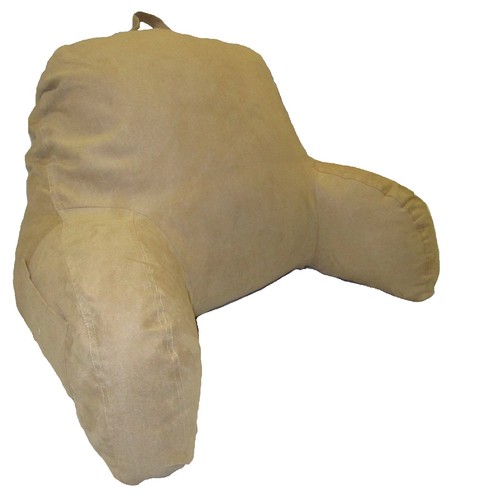 D&M Bedding BR-12 Microsuede Bedrest Pillow 26x16x8 inches - Picture 7 of 7