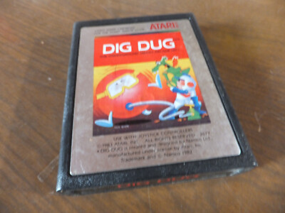 Vintage Atari Video Game Cartridge - Dig Dug - Works