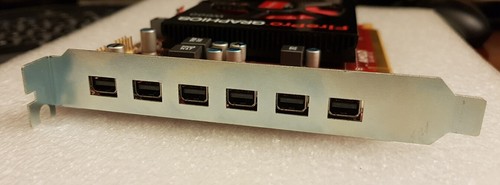 ATI AMD FIREPRO W600 VIDEO Card PCI PCIe Slot IO Bracket Plate Shield Cover - Bild 2 von 2