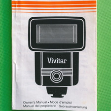 Original Vivitar 2500 Flash Replacement User Manual