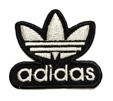Popular brand A Black Iron Sew on Embroidered Patch/badge Black/white