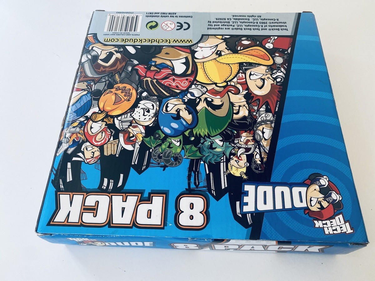 Tech Deck Dude Toys R Us Exclusive 8 PACK - HARD TO FIND RARE ITEM