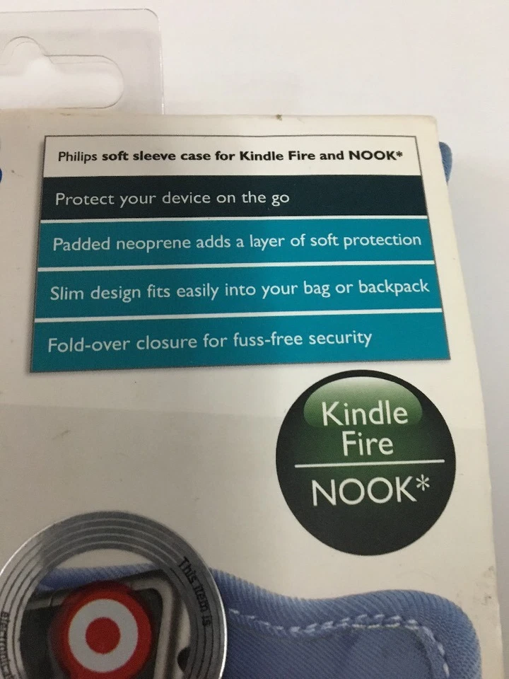 Funda blanda Philips para Kindle Fire Nook o HTC Flyer rosa y azul NUEVA Foto 3 de 4