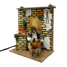 Pastore per Presepe in Movimento Lo Stagnino Statuina Terracotta 10 cm