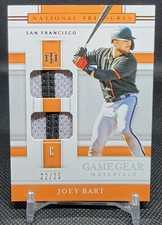 2020 National Treasures Joey Bart #'d/25 Game Gear Materials Double Patch🔥