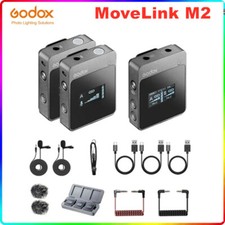 Godox MoveLink M2 M1 2.5GHz Wireless Lavalier Microphone System for Camera Phone
