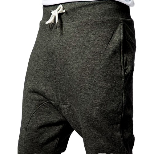 Mens Casual Slim Joggers DROP CROTCH Tracksuit Bottom Running Pocket Sweat Pants - Picture 12 of 12