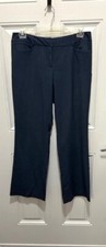 New York Company Women s Dress Pants Size 10 Blue Classic Work Slacks Offi