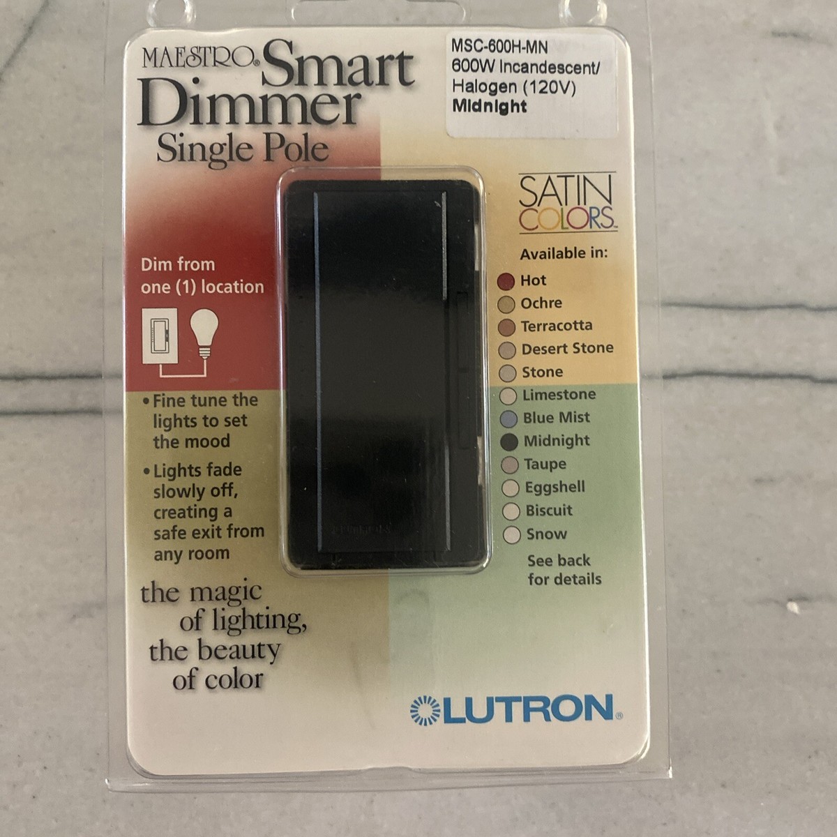 Lutron Diva Fan Control and Light Switch for LEDs CFLs Incandescent and Halogen, Desert Stone Lutron Diva Fan Control and Light Switch for LEDs CFLs Incandescent and Halogen, Desert Stone
