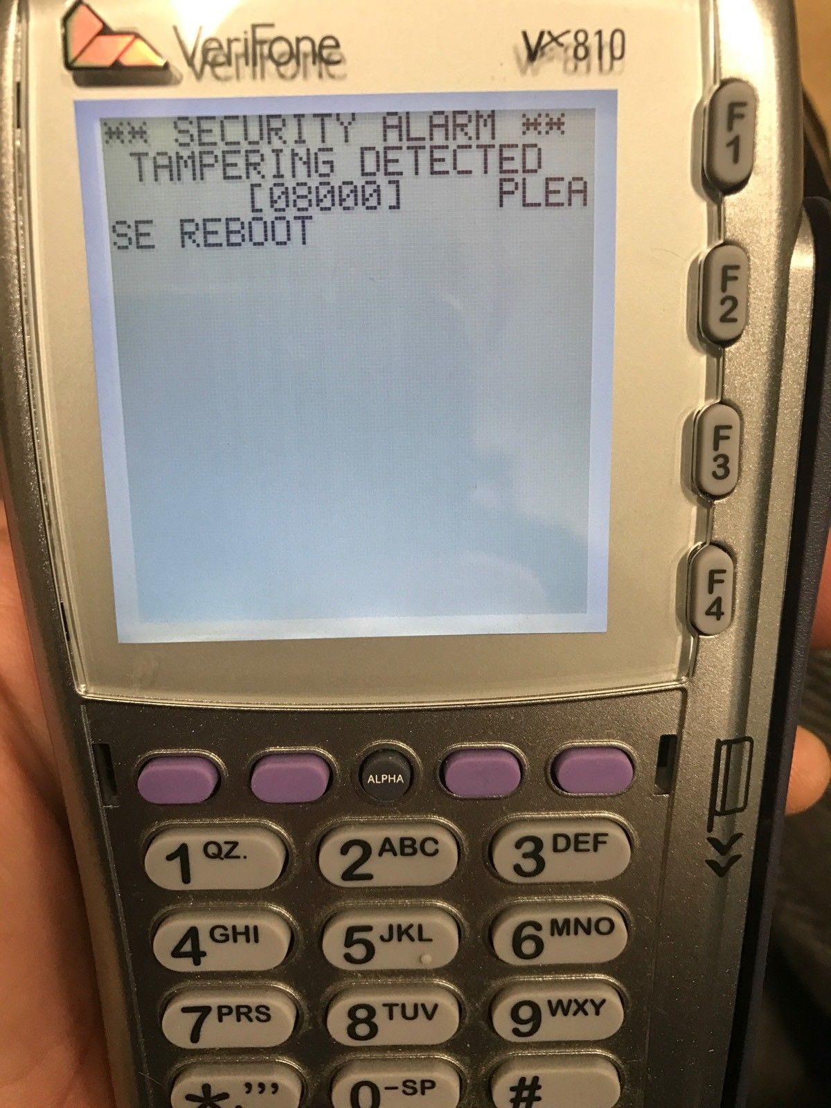 PinPad Vx810 EMV "TAMPER" error, good for tradein only or to REPAIR eBay