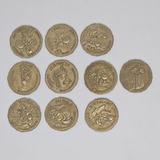 Asterix Nutella Tokens 1995 Complete Set Of 10 Coins Goscinny Obelix Caesar
