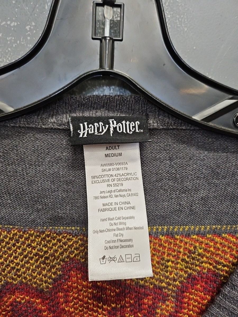グレー1 Adult Harry Potter Gryffindor Grey Cardigan Sweater Sz M | eBay