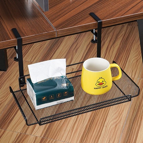 Adjustable Under Desk Cable Management Tray Cord Hanging Basket Classroom - 第 12/14 張圖片