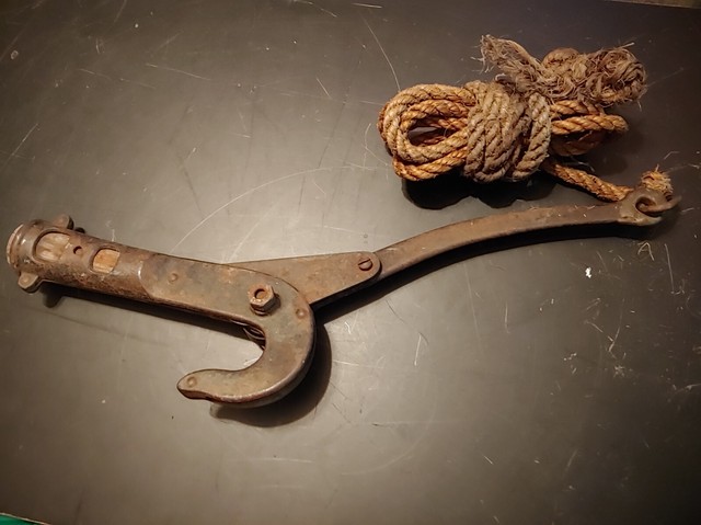 Vintage Bell System Pole Tree Gaff Cutter Trimmer Lopper Head Tool Vintage Bell System Pole Tree Gaff Cutter Trimmer Lopper Head Tool