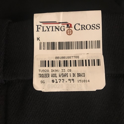 Flying Cross 100 Percent Wool Police Fireman Uniform Pants 178.00 retail - 33 - Picture 2 of 11