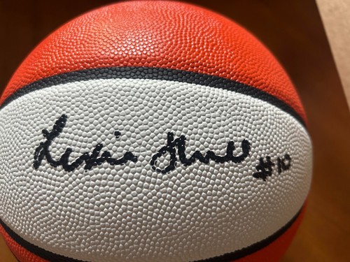 LEXI HULL #10 INDIANA FEVER AUTOGRAPHED BASKETBALL WITH COA