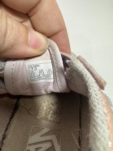 Vans Old Skool V Rose Gold Glittery Shoes size 7 - Picture 6 of 6