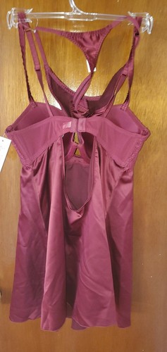Gillian O'Malley Intimate Night Gown Sexy burgundy size small - Bild 2 von 2