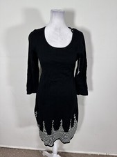 Nine West Women’s Black Colored 3/4 Sleeve Dress Size S