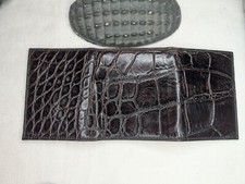 Wild Alligator TriFold Wallet croc gator swamp leather hide Tri Formal NV23