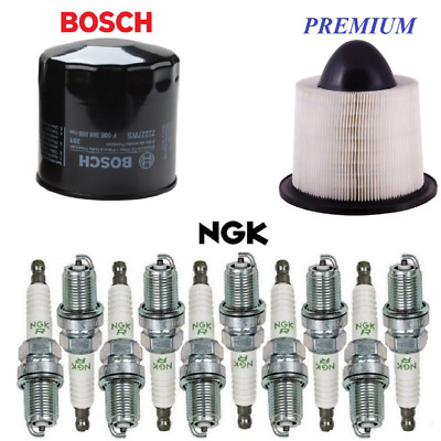 Tune Up Kit Filters Spark Plugs Fit FORD E-450 SUPER DUTY V10 6.8L 2018-2019