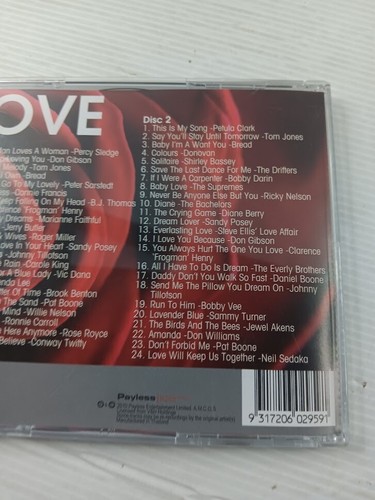 love 2 disc set compact disc- over 40 great love tracks - Picture 8 of 8