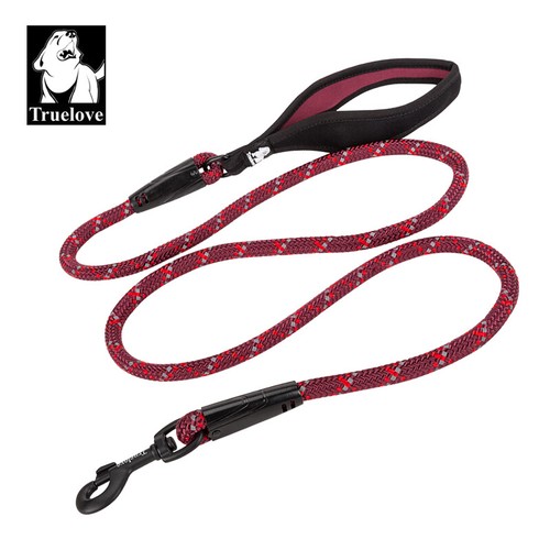 Dog Lead Rope Leash Truelove Strong Red Blue Pink Brown Grey Reflective S M L - Picture 3 of 16