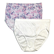 NWOT 2-Pack Jockey Women's 6 Briefs Breathe Cotton Comfort Classic Underwear