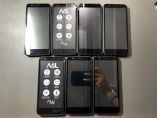 Lot of 7 NUU Mobile A6L 8GB - Black - NUU-A6LG READ