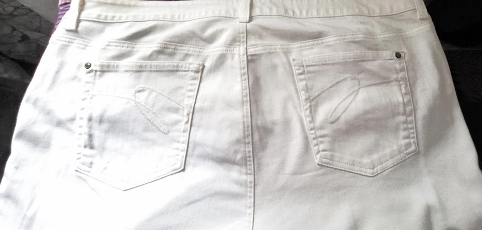 USA MIRACLEBODY DENIM WOMEN'S WHITE 96% COTTON PANTS PLUS SIZE 22W - Image 2 of 4