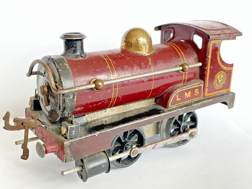 Vintage Hornby Series O gauge Pre-War 0-4-0 Tender Loco LMS Clockwork