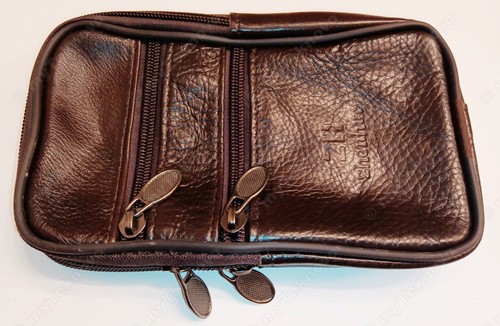 1x BROWN Double Pouch Belt Clip for HP 35s 10c 11c 12c 12CP 15c 16c 10BII 17BII