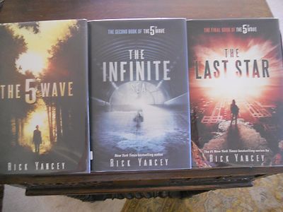 THE 5th WAVE TRILOGY, Rick Yancey, all SIGNED 1st ed/1st prints  HCDJs