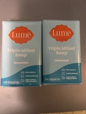 Lume Triple Milled Soap Lot Of 2 Unscrnted 5oz Each New