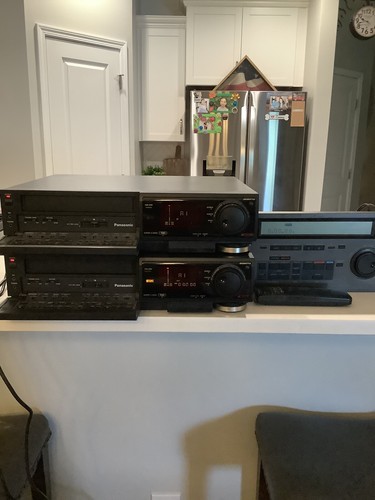 2 Panasonic AG-1970 VHS SVHS Super VHS Player Deck PRO Editing TBC VCR