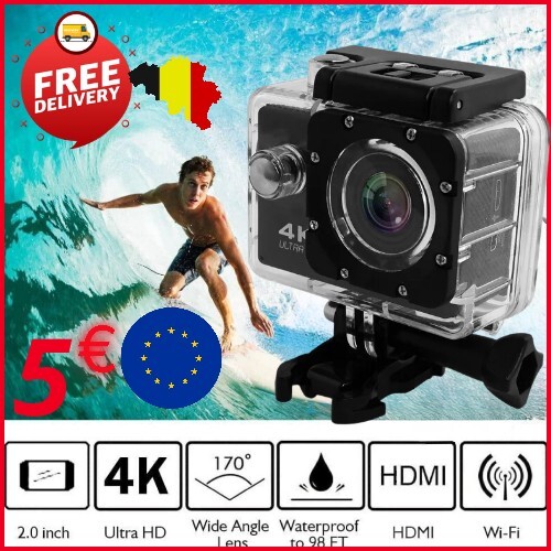 WIFI ➤ Caméra sport action étanche 30m 4K ULTRAHD Digital 16 Mega Pixels - Photo 1/10