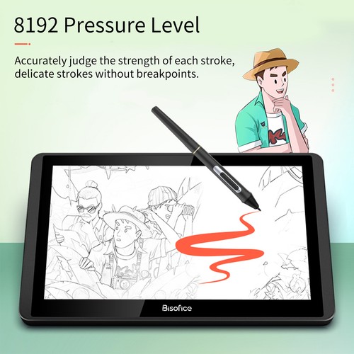 Bisofice 12HD-A H-IPS Graphics Drawing Tablet 11.6" Support Windows & Mac B4Z4 - Picture 8 of 12