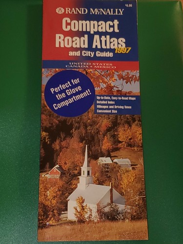 Vintage 1997 Compact Rand McNally Road Atlas & City Guide, GC! Free Shipping! - Picture 11 of 11