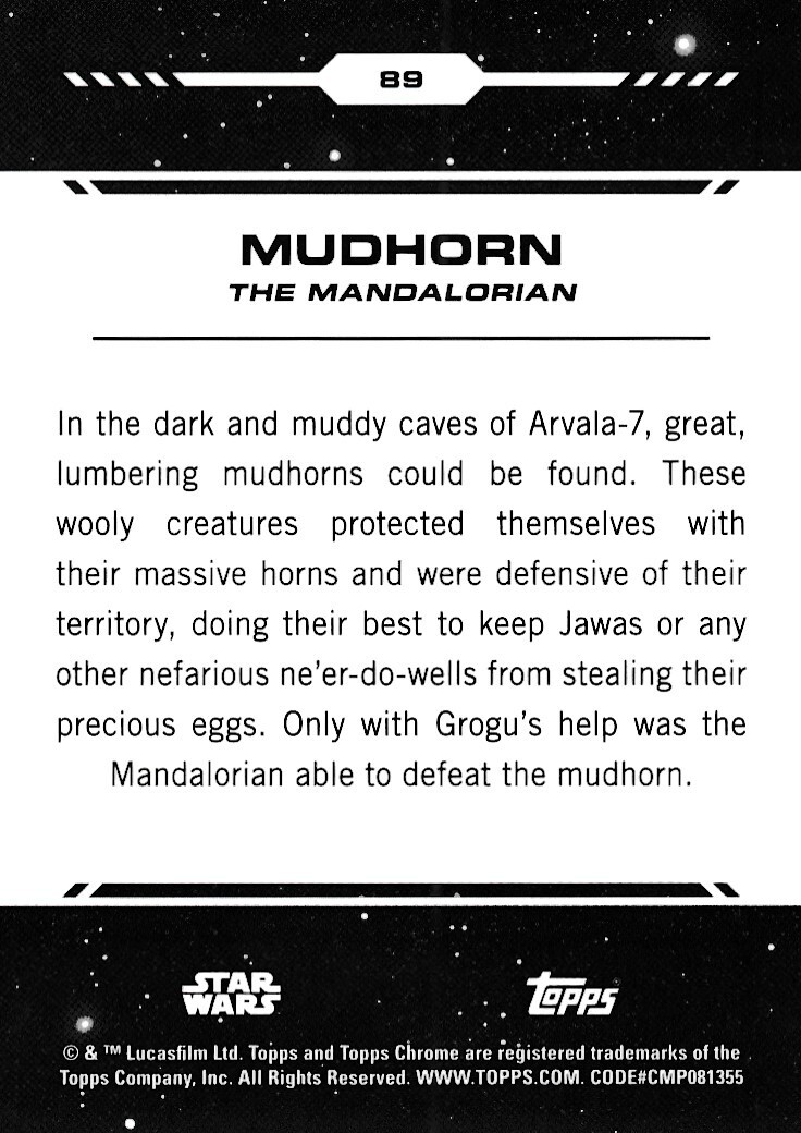 89 MUDHORN 2024 Topps Chrome Star Wars MANDALORIAN | eBay