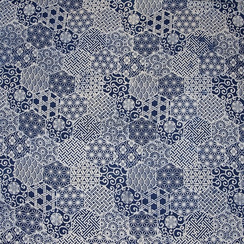 Mud Cloth Indigo Blue Hand Block Print Fabric Vegetable Dye Indian Cotton Yard - Picture 3 of 6