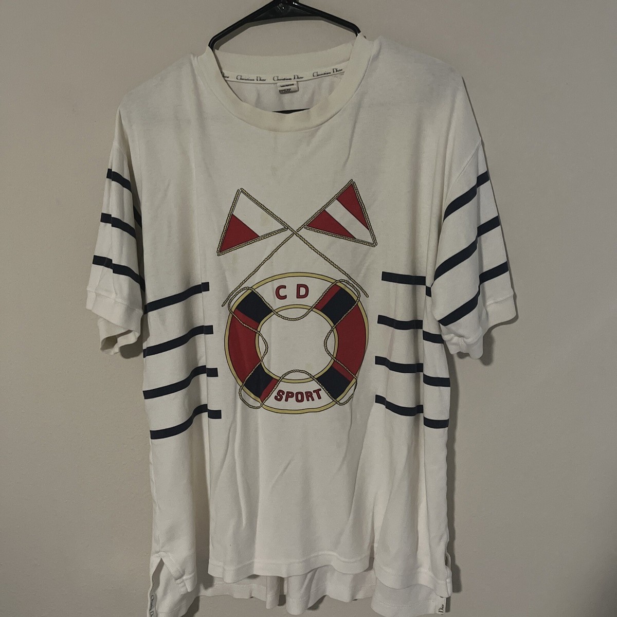 クリスチャンディオールスポーツ　プリントTシャツ　Lサイズ　オールド Authentic Christian Dior Sports Vintage Mens Logo T Shirt