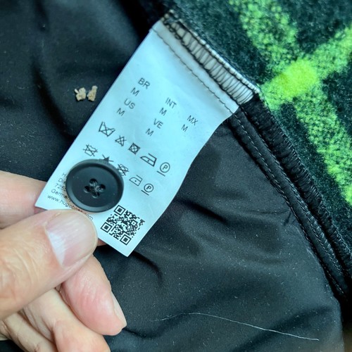 BOSS Übergangsjacke – Jacke – Herren – Gr. M – schwarz neongrün kariert – Luxus - Bild 4 von 5