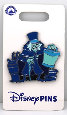 Disney Parks Haunted Mansion The Hatbox Ghost - Glow In The Dark Pin, New