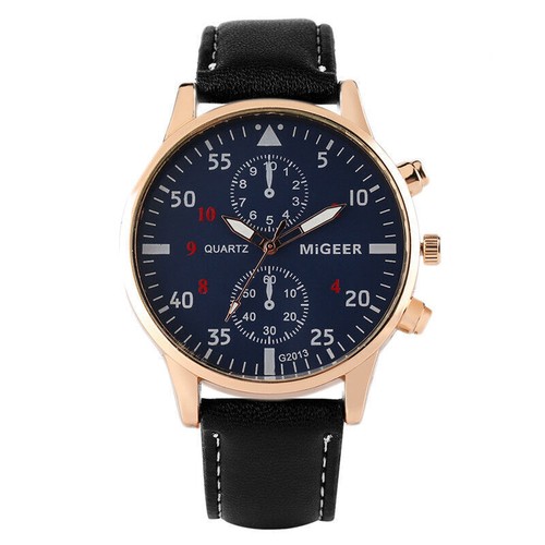 Relojes de pulsera de cuarzo informales de lujo para hombre correa de reloj esfera analógica regalo - Imagen 7 de 17