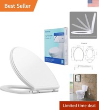 Easy Installation Slow Close Toilet Seat for All Brands - Quick Release Feature
