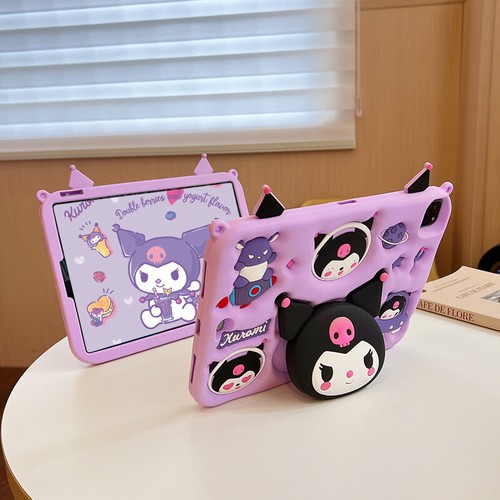 For Apple iPad 10th 9 8 7 mini 6 5 4 3 Air 1 2 Pro Kuromi Shockproof Case Cover - Picture 2 of 11