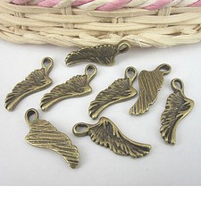 20pcs 23 8mm Antiqued Bronze Wing Pendant Charm G0570